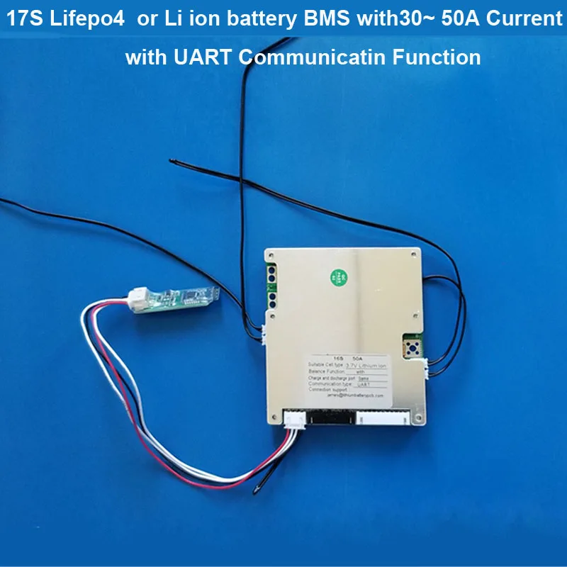 17S li ion Smart bms or Lifepo4 battery bluetooth pcb with uart communication with 30A to 50A current app and pc smart board
17S li ion Smart bms or Lifepo4 battery bluetooth pcb with uart communication with 30A to 50A current app and pc smart board