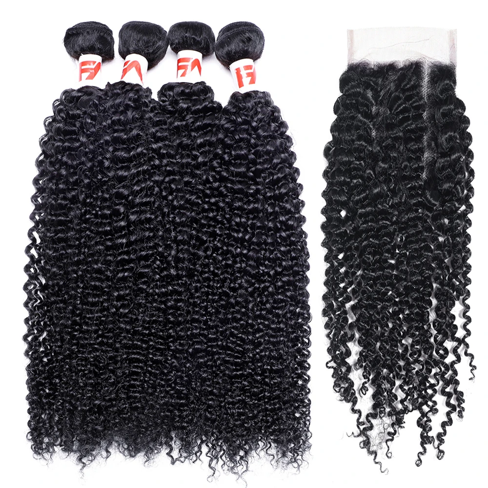 9A Grade Remy Brazilian Curly Wave Hair Bundles with Closure 3/4 Pcs Human Hair with 4*4 Lace Closure Natural Color Hair Weft
9A Grade Remy Brazilian Curly Wave Hair Bundles with Closure 3/4 Pcs Human Hair with 4*4 Lace Closure Natural Color Hair Weft