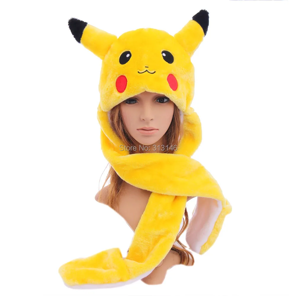 Pikachu Cartoon Plush One Size Fun Cap Full Hood Kids Hat Women Children Costume Beanie with Long Scarf Mittens Gloves Earmuffs
Pikachu Cartoon Plush One Size Fun Cap Full Hood Kids Hat Women Children Costume Beanie with Long Scarf Mittens Gloves Earmuffs