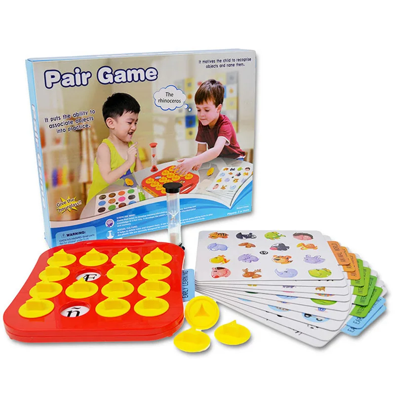 Children Pair Game kids Memory Training Matching Early Education Parent Child Interactive desk Toy Board Educational match Toys
Children Pair Game kids Memory Training Matching Early Education Parent Child Interactive desk Toy Board Educational match Toys