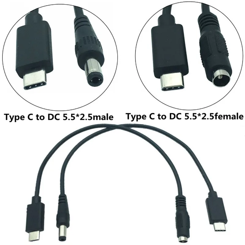 USB 3.1 Type C USB-C to DC 5.5 2.5mm male female Power Jack Extension Charged Cable 25cm
USB 3.1 Type C USB-C to DC 5.5 2.5mm male female Power Jack Extension Charged Cable 25cm