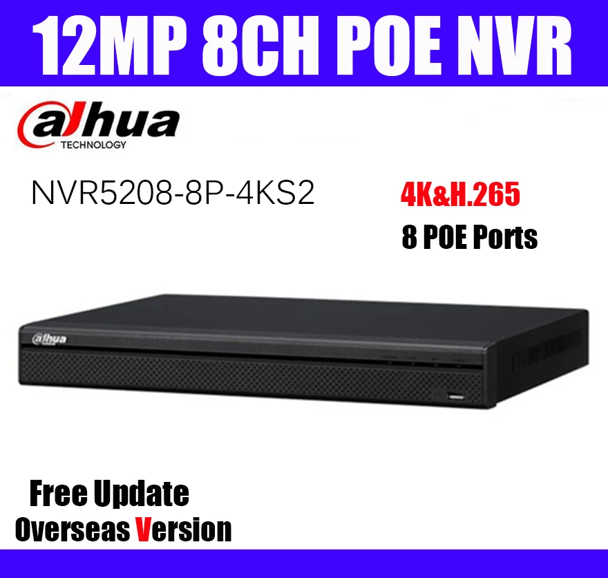 Dahua NVR5208-8P-4KS2 8CH POE NVR Pro Network Video Recorder CCTV Video Surveillance forCCTV System 4K H.265 NVR5208-8P-4KS2
Dahua NVR5208-8P-4KS2 8CH POE NVR Pro Network Video Recorder CCTV Video Surveillance forCCTV System 4K H.265 NVR5208-8P-4KS2