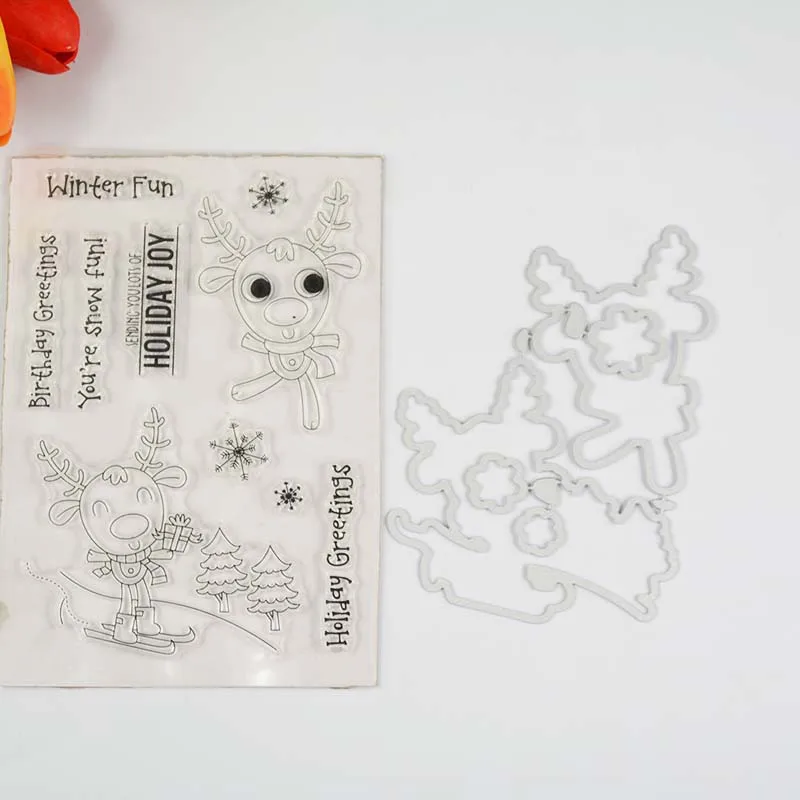 Holiday joy Transparent clear stamp/coordinating die for DIY Scrapbooking/Card Making/Kids Fun Decoration Supplies
Holiday joy Transparent clear stamp/coordinating die for DIY Scrapbooking/Card Making/Kids Fun Decoration Supplies