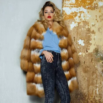 Winter Thick Warm Real Silver & Red Fox Fur Coat Women Full Pelt Fashion Natural Silver Fox Fur Coats Luxurious Female Overcoat
Winter Thick Warm Real Silver & Red Fox Fur Coat Women Full Pelt Fashion Natural Silver Fox Fur Coats Luxurious Female Overcoat