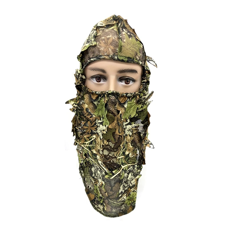 3D Leaves Full Face Mask Portable Balaclava Headwear For Outdoor Hunting Camping Camouflage Thin Breathable Full Face Mask
3D Leaves Full Face Mask Portable Balaclava Headwear For Outdoor Hunting Camping Camouflage Thin Breathable Full Face Mask