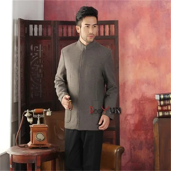 2017 New Arrival Brown Chinese Traditional Men's Jacket Striped Wool Coat Middle-aged Chinese tunic suit S M L XL XXL XXXL
2017 New Arrival Brown Chinese Traditional Men's Jacket Striped Wool Coat Middle-aged Chinese tunic suit S M L XL XXL XXXL