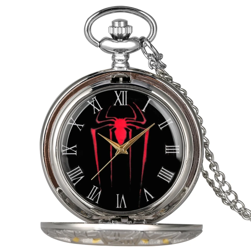 Часы в стиле стимпанк роскошные мужские карманные часы с черным циферблатом и