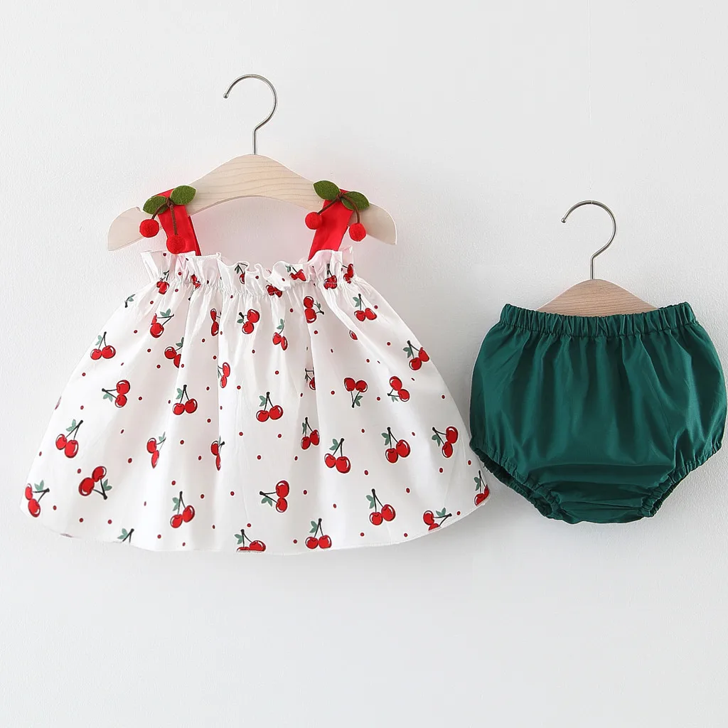 2019 New 2pcs kids boys clothing Suit Newborn Kids Baby Gir Strap cherry Fruit Print Tops Solid Short PP Pants 2PC Outfits Sets
2019 New 2pcs kids boys clothing Suit Newborn Kids Baby Gir Strap cherry Fruit Print Tops Solid Short PP Pants 2PC Outfits Sets