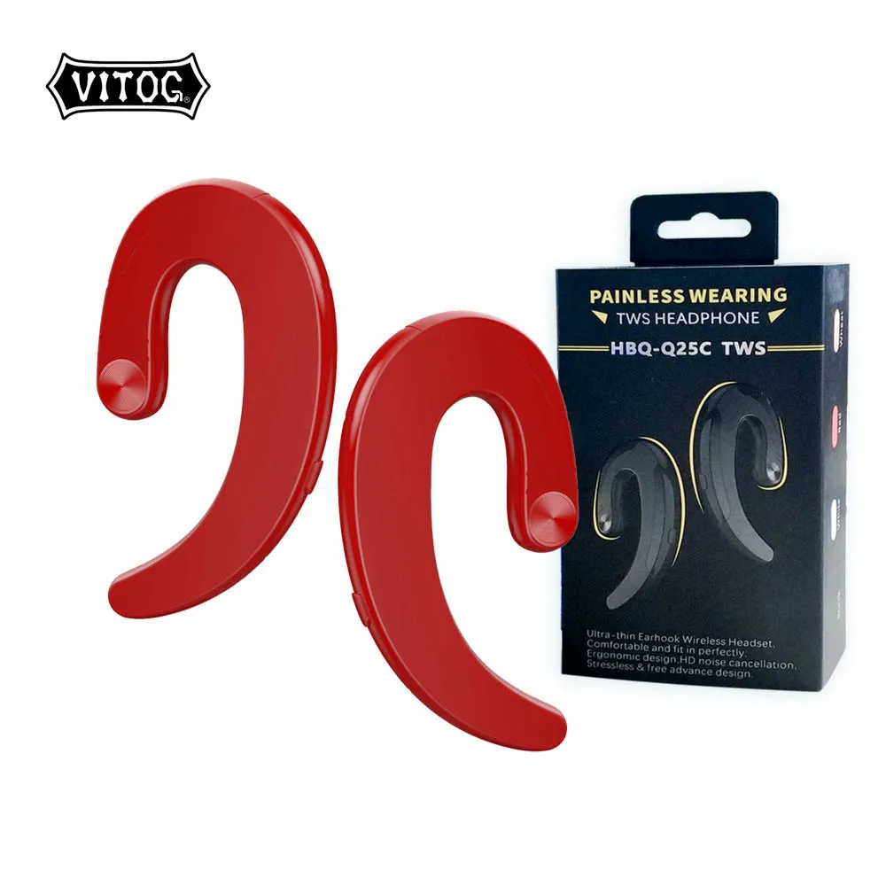 Vitog HBQ Q25C tws Cordless Wireless Bluetooth Headphones Earphones Waterproof wireless earbuds Headset Bone Conduction
Vitog HBQ Q25C tws Cordless Wireless Bluetooth Headphones Earphones Waterproof wireless earbuds Headset Bone Conduction