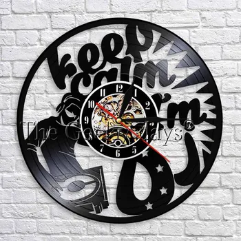 Keep Calm I'm DJ Silhouette Shadow Wall Clock Music Disco CD Vinyl Clock Personality Handmade Wall Art Decor Gift For DJ
Keep Calm I'm DJ Silhouette Shadow Wall Clock Music Disco CD Vinyl Clock Personality Handmade Wall Art Decor Gift For DJ