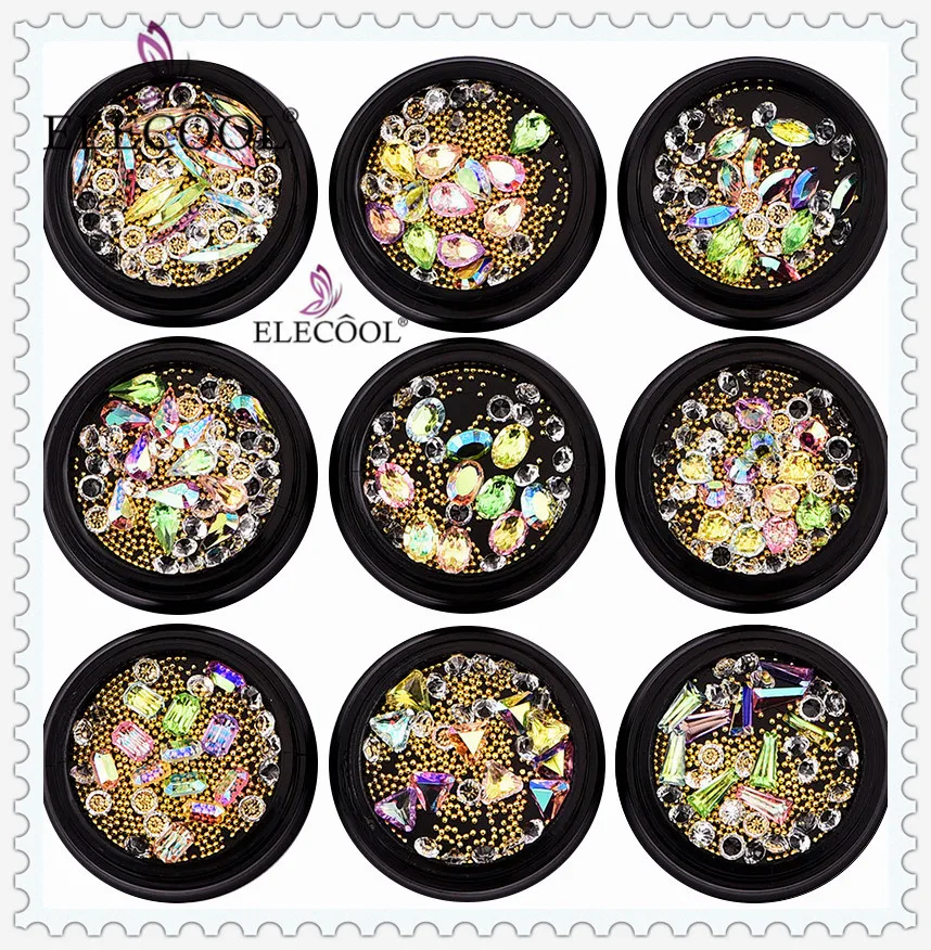 ELECOOL Nail Art Transparent Acrylic Pointed Transparent Diamond Ball Mixed Nail Art Rhinestones Sticker DIY Nails Wheel
ELECOOL Nail Art Transparent Acrylic Pointed Transparent Diamond Ball Mixed Nail Art Rhinestones Sticker DIY Nails Wheel