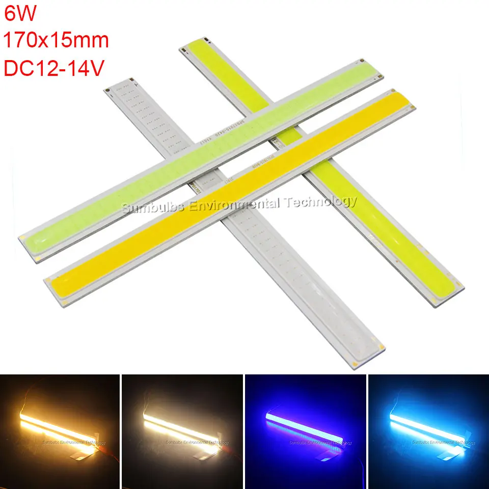 Big Promotion 17CM 6W Strip LED COB Chip Bulb Lamp Warm Cold White Green Blue COB Car Lights 170x15mm LED Car Lighting Source
Big Promotion 17CM 6W Strip LED COB Chip Bulb Lamp Warm Cold White Green Blue COB Car Lights 170x15mm LED Car Lighting Source