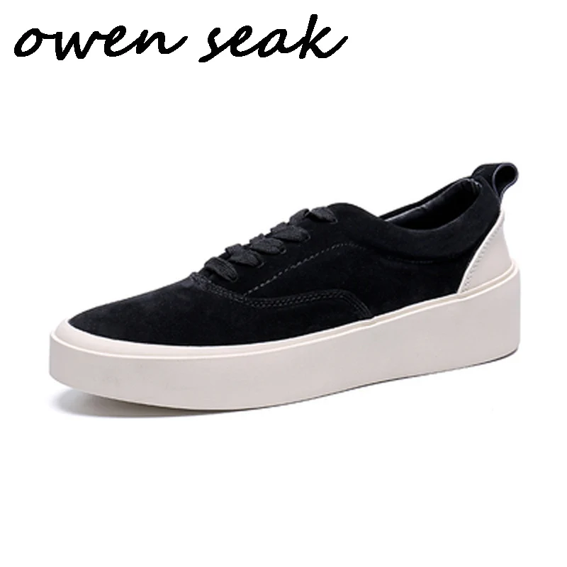 Owen Seak Men Casual Shoes Luxury Men Sneaker Trainers Genuine Leather Loafers Spring Lace Up Brand Flats Fog Black Shoes
Owen Seak Men Casual Shoes Luxury Men Sneaker Trainers Genuine Leather Loafers Spring Lace Up Brand Flats Fog Black Shoes