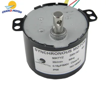 CHANCS AC Permanent Magnet Synchronous Motor 220V 50KTYZ 20RPM Synchronous Motor Geared 6W
CHANCS AC Permanent Magnet Synchronous Motor 220V 50KTYZ 20RPM Synchronous Motor Geared 6W