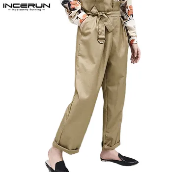 INCERUN Men Pants High Waist With Belt Streetwear Joggers Wide Leg Casual Pants 2020 Solid Vintage Trousers Men Pantalon Hombre
INCERUN Men Pants High Waist With Belt Streetwear Joggers Wide Leg Casual Pants 2020 Solid Vintage Trousers Men Pantalon Hombre