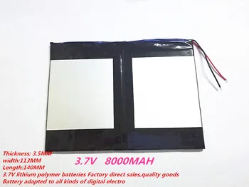 3.7V 35113140 battery dual core,gemei G6T,VI40 dual core,A11 Quad-Core,tablet pc battery 8000MAH SGR241
3.7V 35113140 battery dual core,gemei G6T,VI40 dual core,A11 Quad-Core,tablet pc battery 8000MAH SGR241