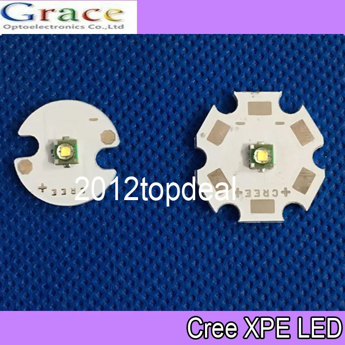 50 шт. CREE XPE XP-E LED R3 1 Вт 3 led теплый белый 3000-3200 к с 16 мм/20 мм круглой основой | Лампы и