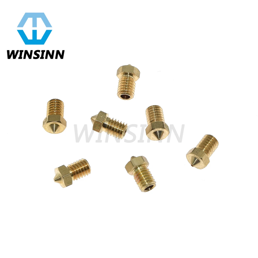 V5 V6 Nozzle Brass For 3D Printer J-Head Hotend Extruder 0.2 0.3 0.4 0.5 0.6 0.8 1.0 1.2mm - 1.75mm 3mm Filament
