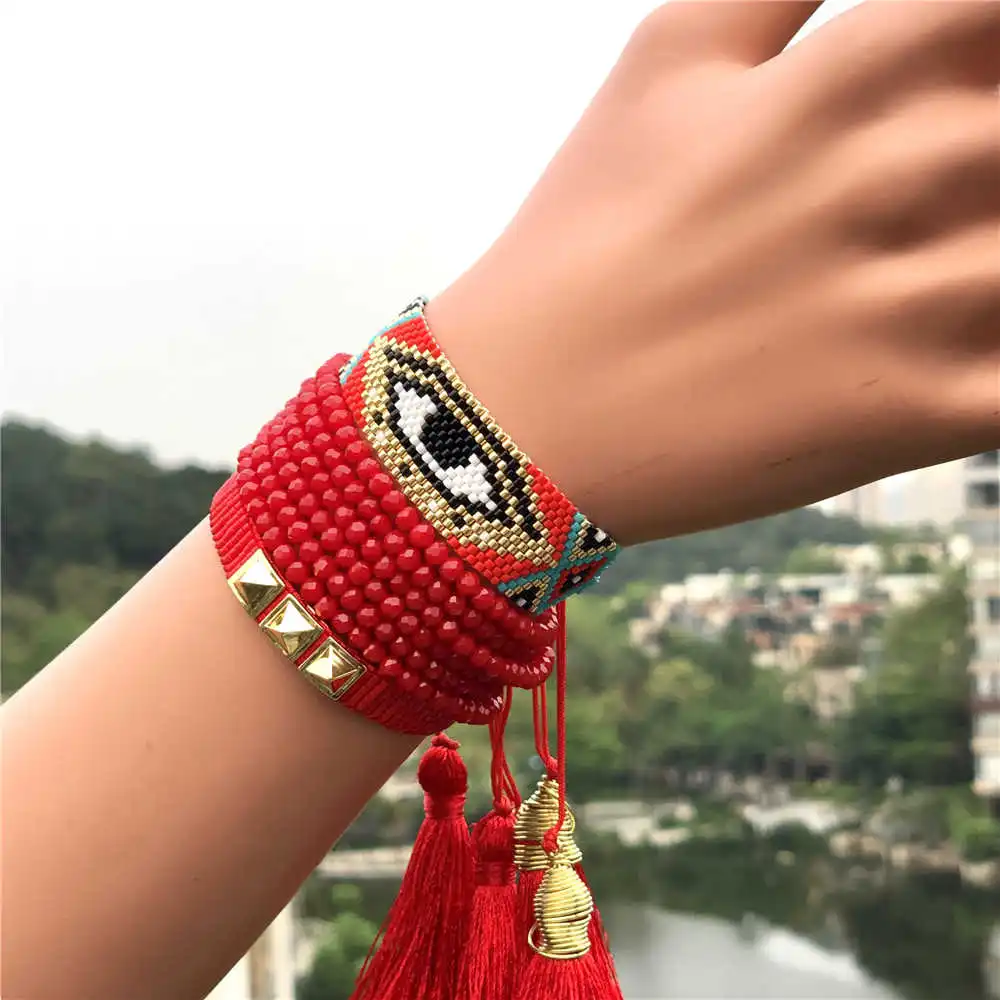 Go2boho Evil Eye Bracelet MIYUKI Bracelets 2020 Fashion Insta Jewelry Pulsera Crystal For Women Tassel Handcraft Friends Gift
Go2boho Evil Eye Bracelet MIYUKI Bracelets 2020 Fashion Insta Jewelry Pulsera Crystal For Women Tassel Handcraft Friends Gift
