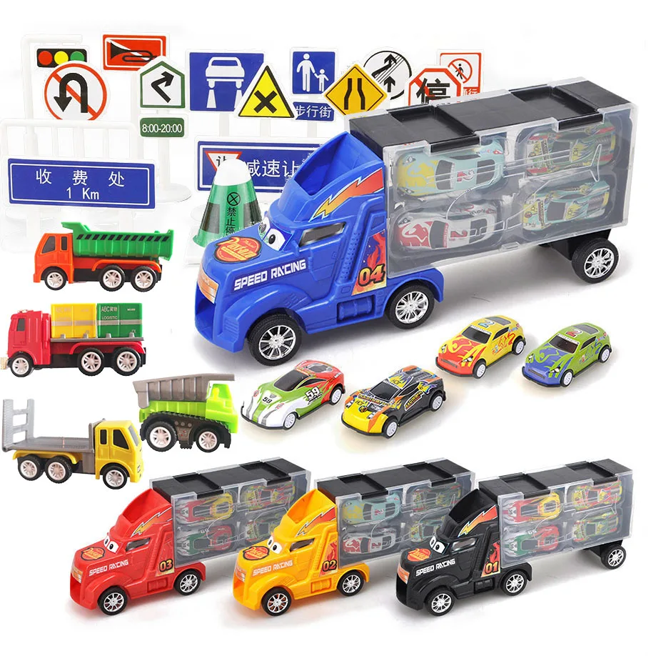 DIY 37Pcs Diecast Model Car for Children Christmas Gifts Cars Toys Engineering Vehicles Cargo Truck Educational Toys Decoration
DIY 37Pcs Diecast Model Car for Children Christmas Gifts Cars Toys Engineering Vehicles Cargo Truck Educational Toys Decoration