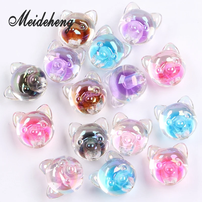 10PC AAA+ Acrylic Transparent Colorful Little Dog Model With Internal Bead Big Hole Beads For Jewelry Making Hair Accessory
10PC AAA+ Acrylic Transparent Colorful Little Dog Model With Internal Bead Big Hole Beads For Jewelry Making Hair Accessory