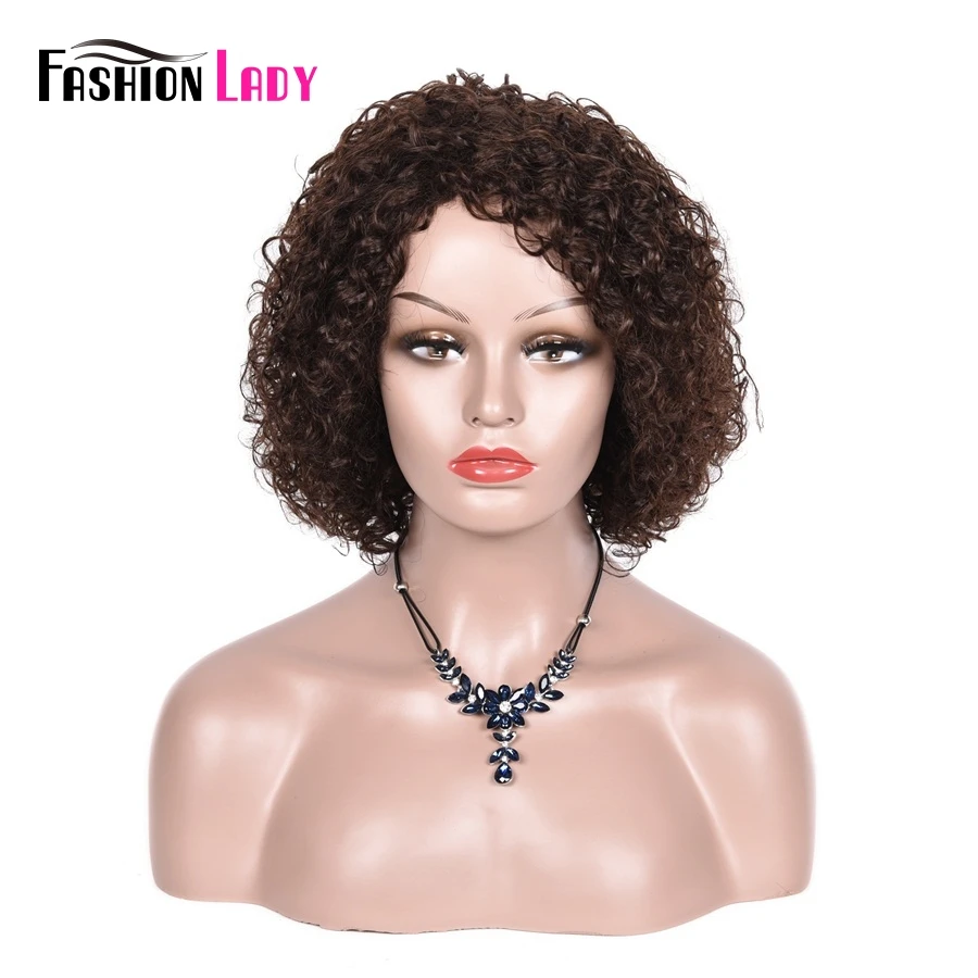 Fashion Lady Pre-Colored Short Brown Color Human Hair Wig Short Curly Brazilian Hair Machine Wig For Women Non-Remy
Fashion Lady Pre-Colored Short Brown Color Human Hair Wig Short Curly Brazilian Hair Machine Wig For Women Non-Remy