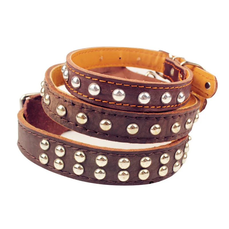 Best Cool Rivets Studded Genuine Leather Pet Dog Collars For Small Medium Large Dogs Black Brown Boxer Bulldog Pitbull S M L
Best Cool Rivets Studded Genuine Leather Pet Dog Collars For Small Medium Large Dogs Black Brown Boxer Bulldog Pitbull S M L
