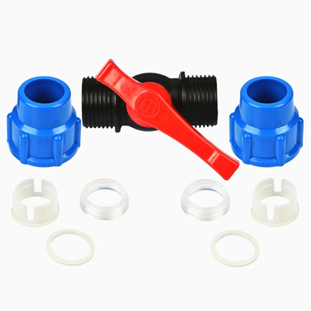 Wear-Resistant No Scaling Water Pipe Connection Pipe Connector 3Pcs PE Non-Toxic for Hotel Garden Kitchen Caiqinlen April Gifts Pipe Connector Straight 32mm to 25mm Straight
