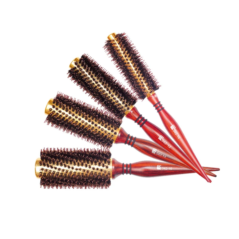 

Price At Factory Tuba Pig 's Bristles Gross Volume Hair Blow Straight Hair Rolling Comb Pear Modeling Comb Will Flower Comb