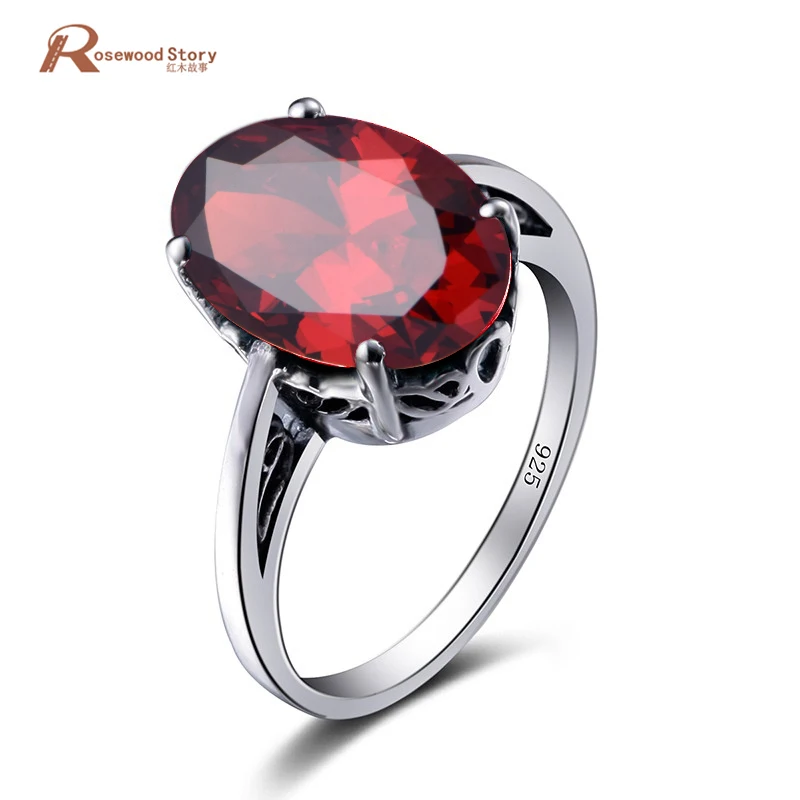 Luxury Oval 2.3ct Garnet CZ Birthstone Solitaire Ring Pure 925 Sterling Silver Fashion Jewelry Handmade Ring For Women Wedding
Luxury Oval 2.3ct Garnet CZ Birthstone Solitaire Ring Pure 925 Sterling Silver Fashion Jewelry Handmade Ring For Women Wedding