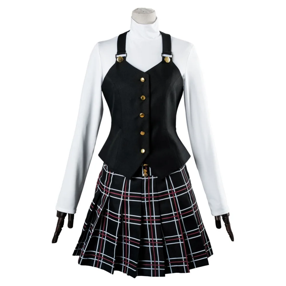 Persona 5 P5 Makoto Niijima Queen Winter Cosplay Costume School Uniform Dress
