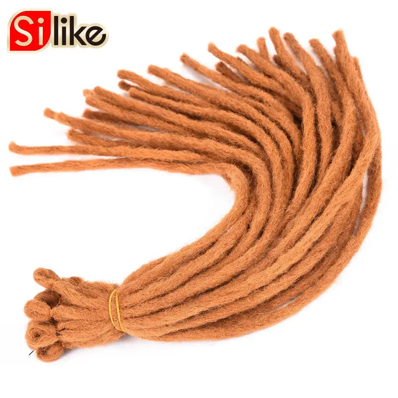 Silike 55g/pc Kanekalon Dreadlocks Crochet Braids 18 inch Synthetic Crochet Hair Extensions for Women 8 Pure Colors Available
Silike 55g/pc Kanekalon Dreadlocks Crochet Braids 18 inch Synthetic Crochet Hair Extensions for Women 8 Pure Colors Available