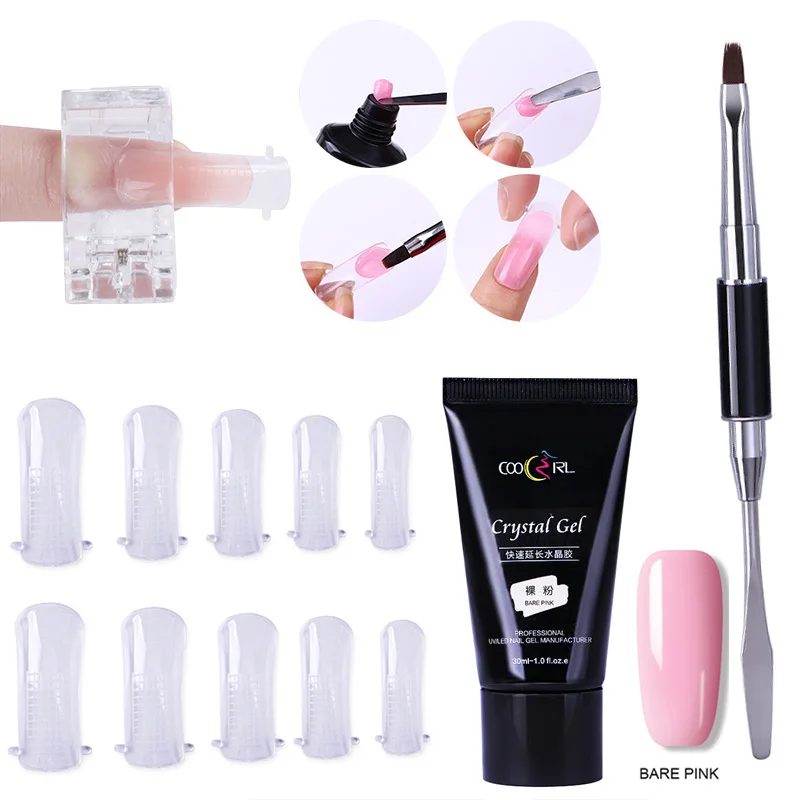 30ml Quick Building Poly UV Gel Finger Extension Builder Nail Gel Tips Plastic Clips Painting Pen Spatula Stick Nail Tools Set
30ml Quick Building Poly UV Gel Finger Extension Builder Nail Gel Tips Plastic Clips Painting Pen Spatula Stick Nail Tools Set