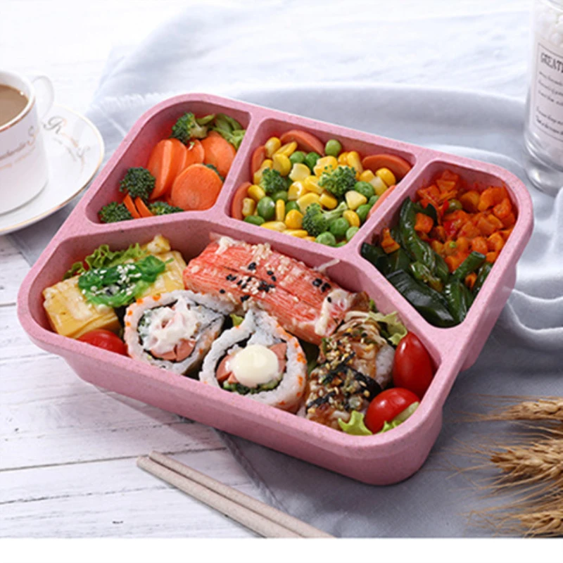 New Multi-grid microwave lunch box Wheat straw High capacity bento box Office students convenient and durable food Container
New Multi-grid microwave lunch box Wheat straw High capacity bento box Office students convenient and durable food Container
