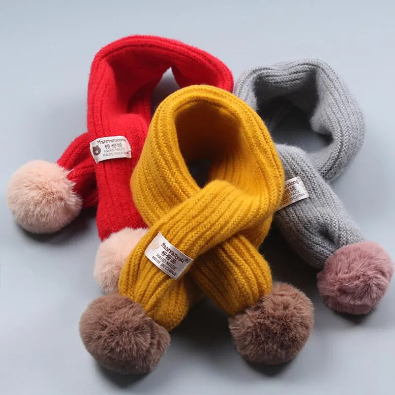 Autumn Winter Children Warm Scarf Double Ball Scarf Baby Girls Soft Knitting Plush Ball Hanging Neck Cross Scarf Collar Children
Autumn Winter Children Warm Scarf Double Ball Scarf Baby Girls Soft Knitting Plush Ball Hanging Neck Cross Scarf Collar Children