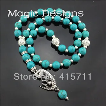 YH-PB32 5pcs/lot Howlite Beads Islamic Prayer Beads Muslim Allah Misbaha Sibha with Silver Allah
YH-PB32 5pcs/lot Howlite Beads Islamic Prayer Beads Muslim Allah Misbaha Sibha with Silver Allah