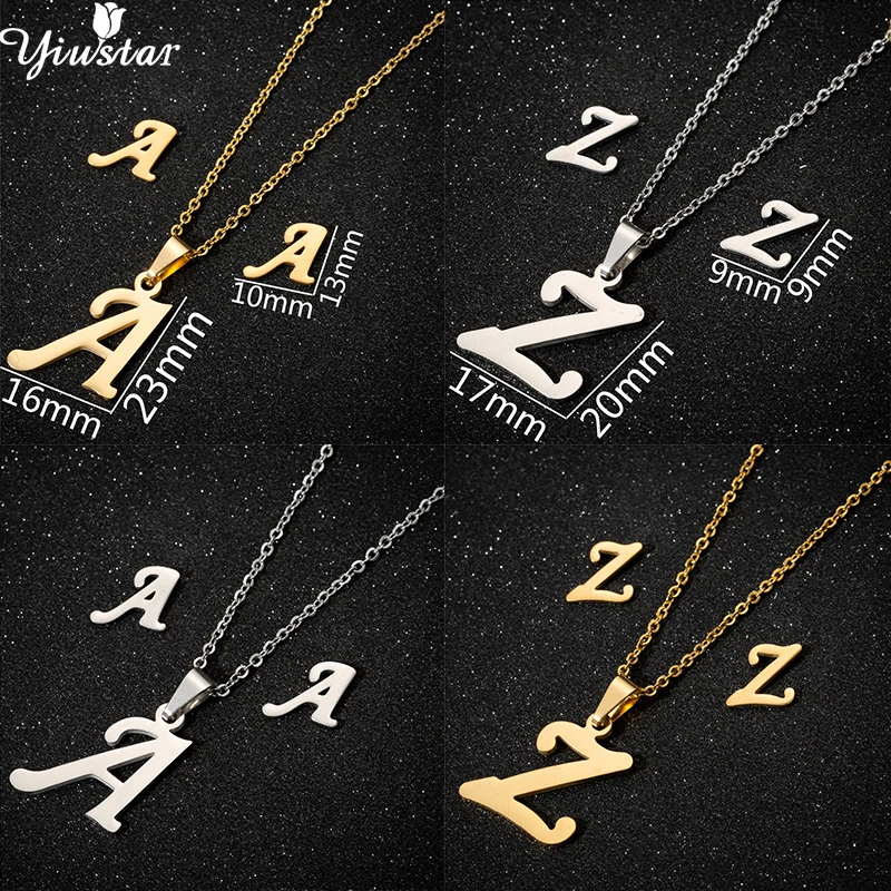 Yiustar Colorful Female Jewelry Cute 26 Letters Stainless Steel Necklaces For Women Kids Girls Friends & Family Party Gifts
Yiustar Colorful Female Jewelry Cute 26 Letters Stainless Steel Necklaces For Women Kids Girls Friends & Family Party Gifts