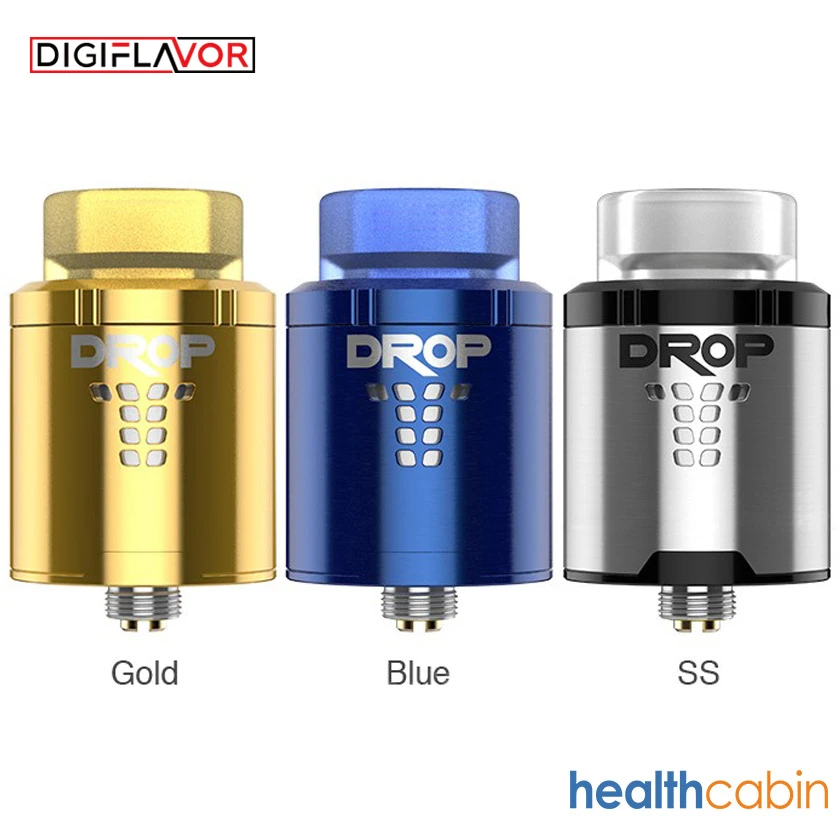 Digiflavor DROP RDA Atomizer With Drip tip 810/510 Vape Tank Electronic Cigarette Vaporizer 4 Large Post Holes for Coil
Digiflavor DROP RDA Atomizer With Drip tip 810/510 Vape Tank Electronic Cigarette Vaporizer 4 Large Post Holes for Coil