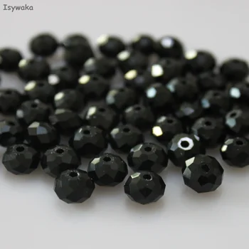 Isywaka Black Colors 4*6mm 50pcs Rondelle Austria faceted Crystal Glass Beads Loose Spacer Round Beads for Jewelry Making
Isywaka Black Colors 4*6mm 50pcs Rondelle Austria faceted Crystal Glass Beads Loose Spacer Round Beads for Jewelry Making