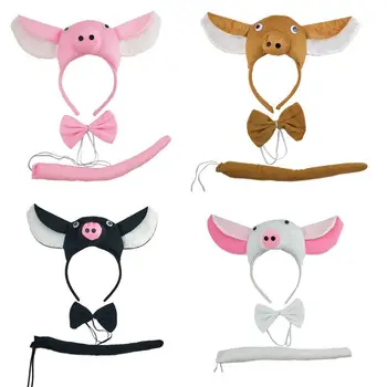 3 Pcs/Set Children's Day Halloween Decoration Children Headband Piglet Headdress Kids Girls Boys Performance Props
3 Pcs/Set Children's Day Halloween Decoration Children Headband Piglet Headdress Kids Girls Boys Performance Props