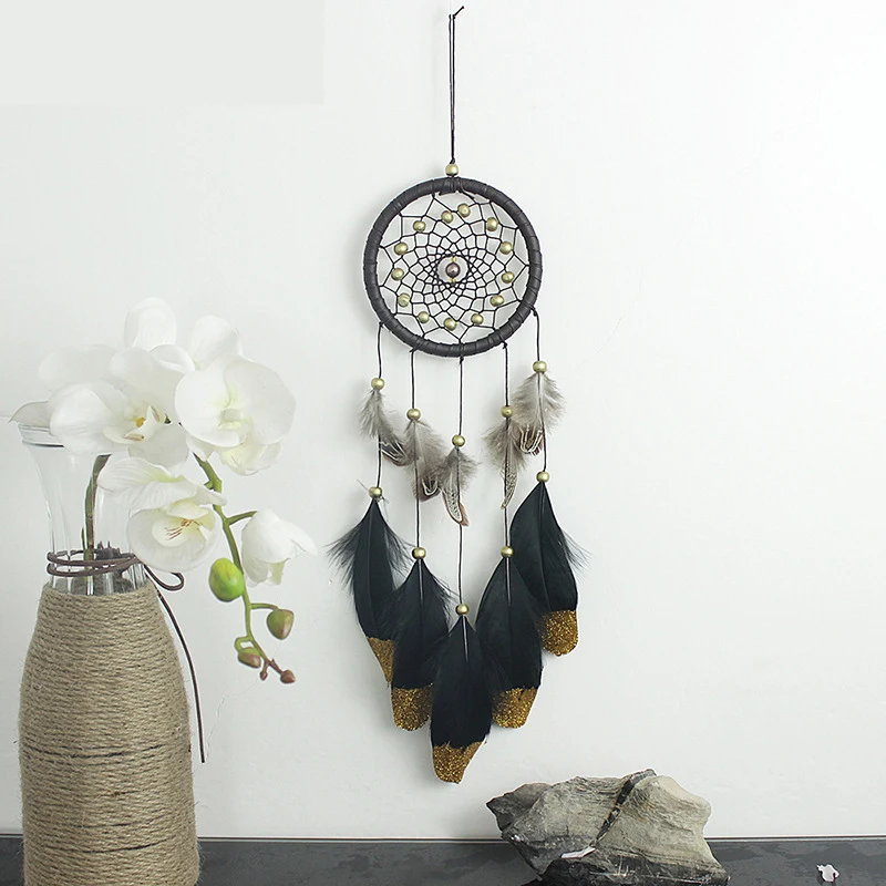 Handmade Dream catcher Leather Indian wind bell Feathers Beads Gift Home Decor Car Pendant Dreamcatcher
Handmade Dream catcher Leather Indian wind bell Feathers Beads Gift Home Decor Car Pendant Dreamcatcher