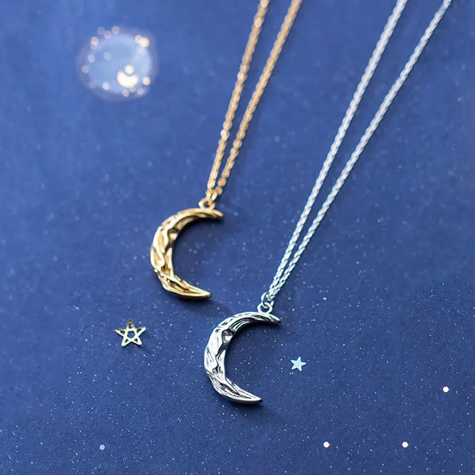S925 Silver Delicate Kolye Pendant Necklace Curved Crescent Moon Choker For Women Necklace Ladies Jewelry Birthday Gift
S925 Silver Delicate Kolye Pendant Necklace Curved Crescent Moon Choker For Women Necklace Ladies Jewelry Birthday Gift