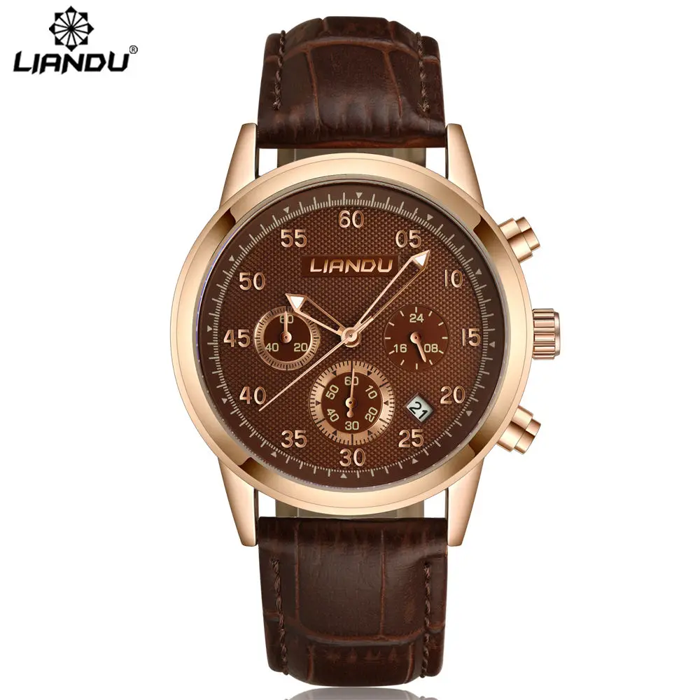 LIANDU Original Watch Men Watches Top Brand Luxury Leather Strap Wristwatches Male Clock Quartz Watch Relogio Masculino 
LIANDU Original Watch Men Watches Top Brand Luxury Leather Strap Wristwatches Male Clock Quartz Watch Relogio Masculino