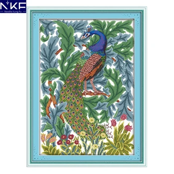 NKF Beautiful Peacock Cross Stitch Pattern Handmade Craft Painting Needlework Embroidery Kit Cross Stitching Set for Home Decor
NKF Beautiful Peacock Cross Stitch Pattern Handmade Craft Painting Needlework Embroidery Kit Cross Stitching Set for Home Decor