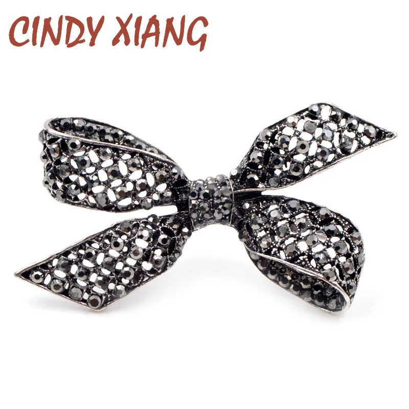 CINDY XIANG New 2017 Rhinestone Black Bowknot Brooches for Women Fashion Large Bow Brooch Pin Elegant Party Accessories Gift
CINDY XIANG New 2017 Rhinestone Black Bowknot Brooches for Women Fashion Large Bow Brooch Pin Elegant Party Accessories Gift