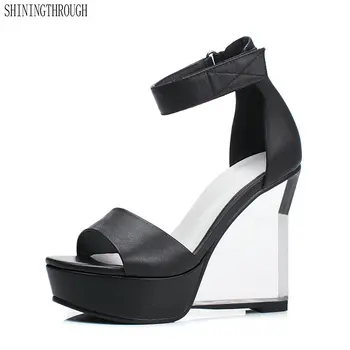 2019 Summer crystal Strange Heel Sandals cow leather Shoes woman Wedge Heels Dress Shoes ankle strap Gladiator Sandals
2019 Summer crystal Strange Heel Sandals cow leather Shoes woman Wedge Heels Dress Shoes ankle strap Gladiator Sandals