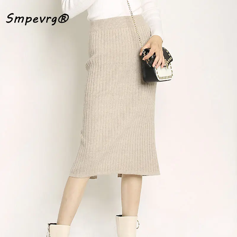 Smpevrg autumn winter women skirt long style cashmere knit skirt woman office lady elastic waist pencil skirt slim sexy clothing
Smpevrg autumn winter women skirt long style cashmere knit skirt woman office lady elastic waist pencil skirt slim sexy clothing