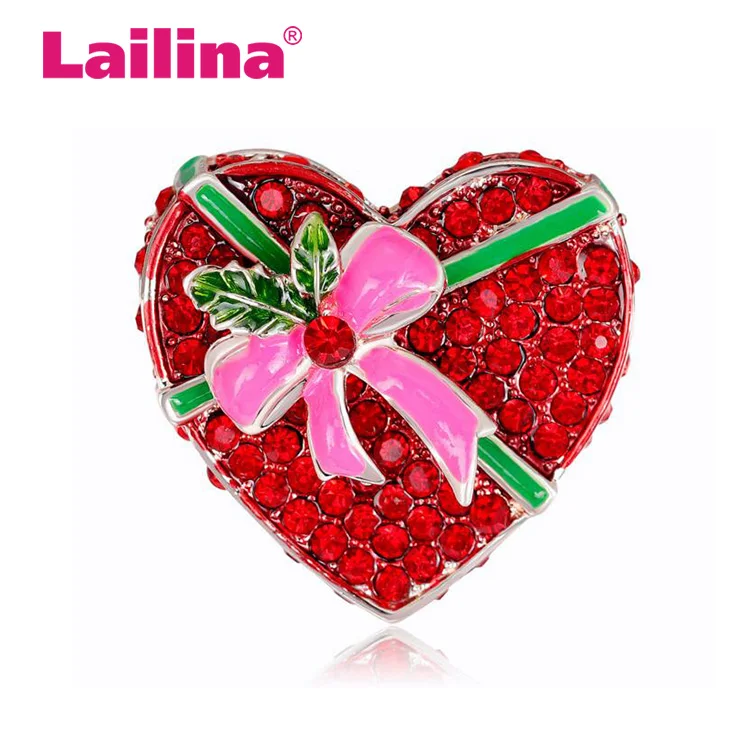 Heart shaped Christmas Gifts Box Shape Brooches For Kids Gold-color Enamel Crystal Broche Scarf Dress Pins Hijab Jewelry
Heart shaped Christmas Gifts Box Shape Brooches For Kids Gold-color Enamel Crystal Broche Scarf Dress Pins Hijab Jewelry