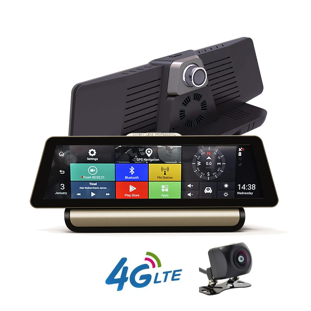 10" New 4G "Full Touch IPS Car DVR Dual Lens camera GPS Navigation Android 5.1 Bluetooth ROM 16GB RAM 1GB Full HD 1080P
10" New 4G "Full Touch IPS Car DVR Dual Lens camera GPS Navigation Android 5.1 Bluetooth ROM 16GB RAM 1GB Full HD 1080P