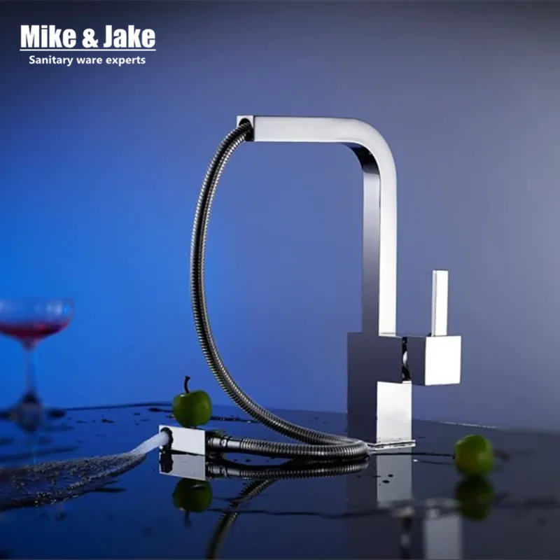 New chrome pull out kitchen faucet square brass kitchen mixer sink faucet mixer kitchen faucets pull out kitchen tap MJ5555
New chrome pull out kitchen faucet square brass kitchen mixer sink faucet mixer kitchen faucets pull out kitchen tap MJ5555
